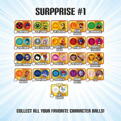 Giochi Preziosi Miniature Toy Miraculous Miraball 10cm. (Various Designs/Assortments of Designs) 1pc