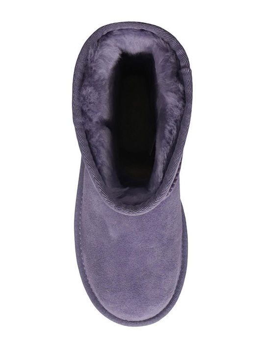 Ghete Din Piele Pentru Copii Violet