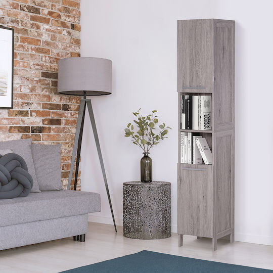 Kleankin Floor Bathroom Column Cabinet L30xD32xH172.5cm Blue