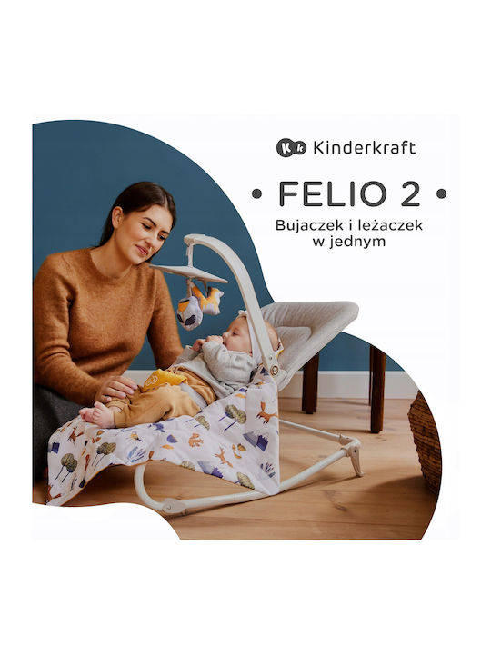 Kinderkraft Manual Relax pentru Bebeluși Felio 2 Galben