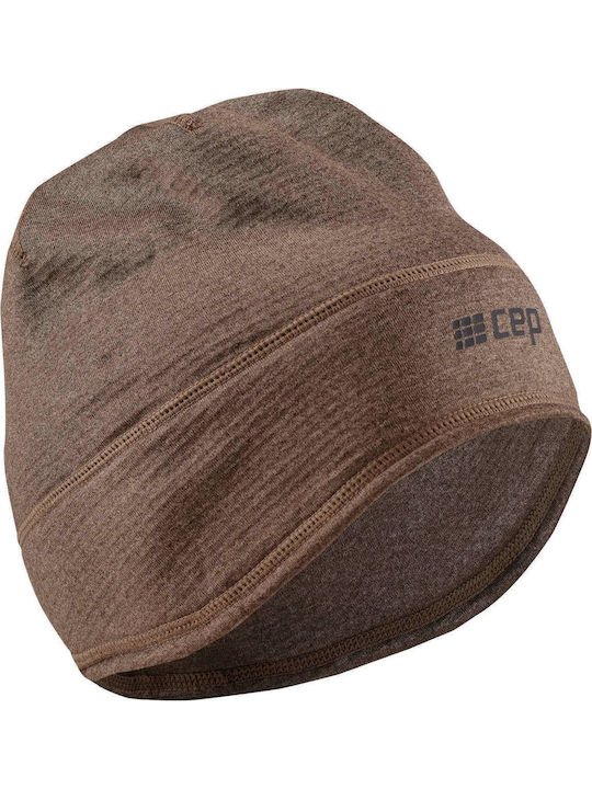 Beanie Unisex Σκούφος Πλεκτός σε Καφέ χρώμα