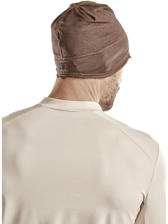 Beanie Unisex Σκούφος Πλεκτός σε Καφέ χρώμα