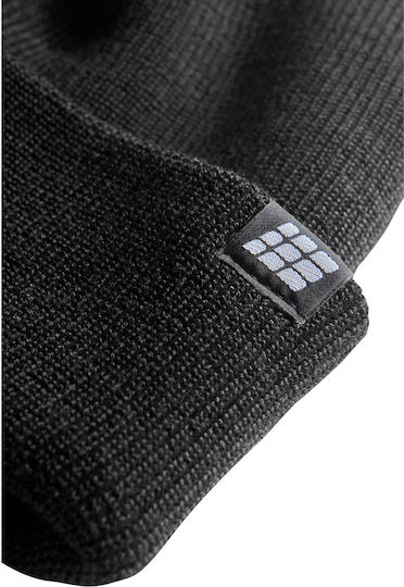 Beanie Unisex Σκούφος Πλεκτός σε Μαύρο χρώμα