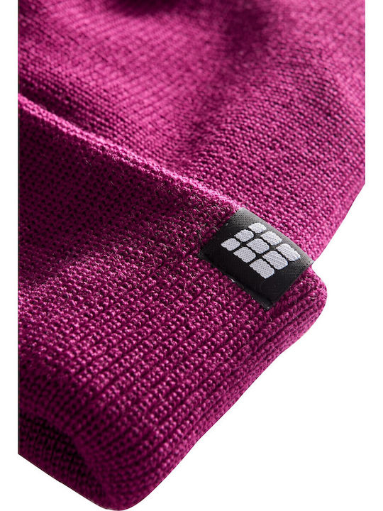 Beanie Unisex Σκούφος Πλεκτός σε Μωβ χρώμα