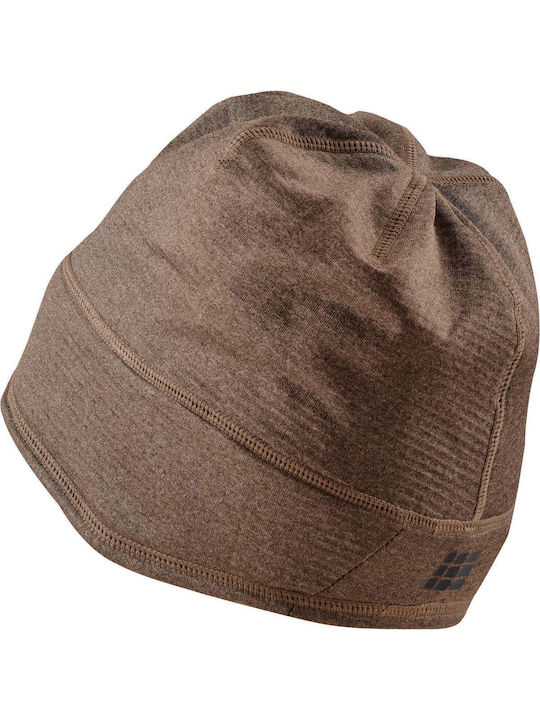 Beanie Unisex Σκούφος Πλεκτός σε Καφέ χρώμα