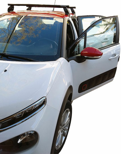Menabo Метални Таванни Стелки За Автомобил За Citroen C3 2016-2024 С Крака За Покривен Багажник И Заключване Черни МП.CC3.09