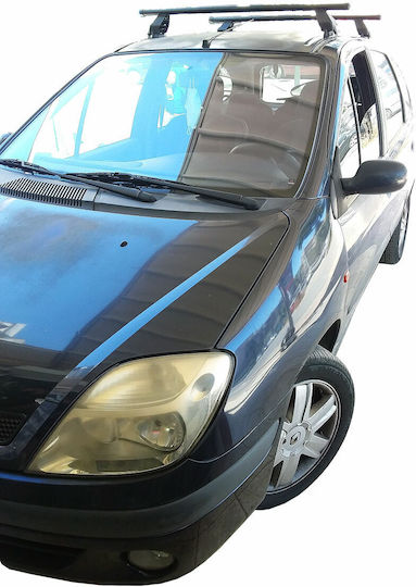 Menabo Метални Таванни Стелки За Автомобил За Renault Панорамен 1996-2003 С Крака За Покривен Багажник И Заключване Черни МП.RSCENIC.07