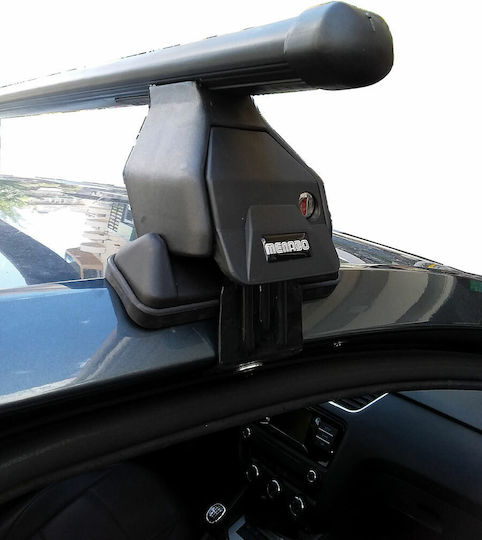 Menabo Μπάρες Οροφής Ατσάλινες για Skoda Octavia (Σετ με πόδια) Ασημί