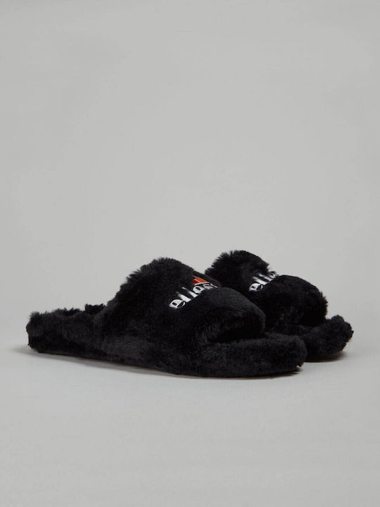Ellesse Winter Women's Slippers with fur in Black color