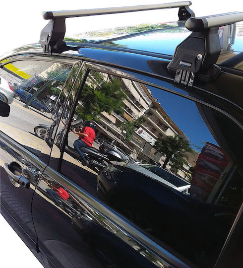 Menabo für Mitsubishi Lancer (mit Dachträgerfüßen) Silber
