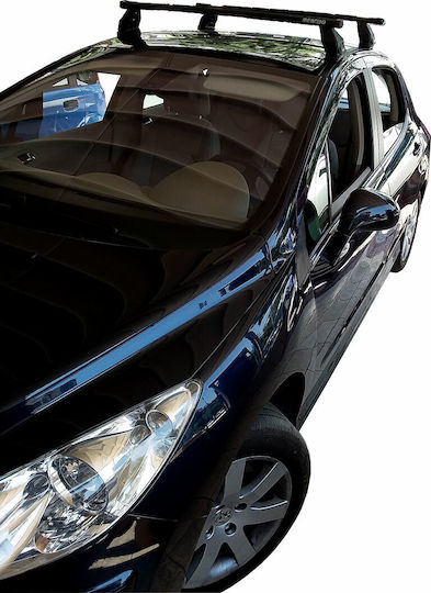 Menabo Таванни Стелки За Автомобил Стоманени За Peugeot 308 2007-2014 Комплект С Крака Сребристи МП.PEUGEOT308.05