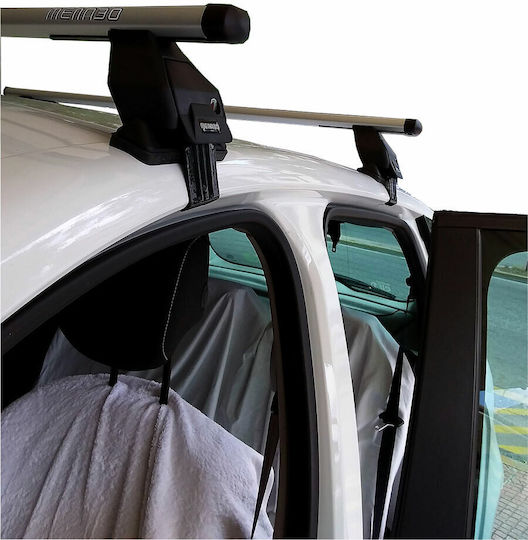 Menabo Aluminium Dachträger für Renault Scenic 2013+ mit Dachträgerfüßen Silber