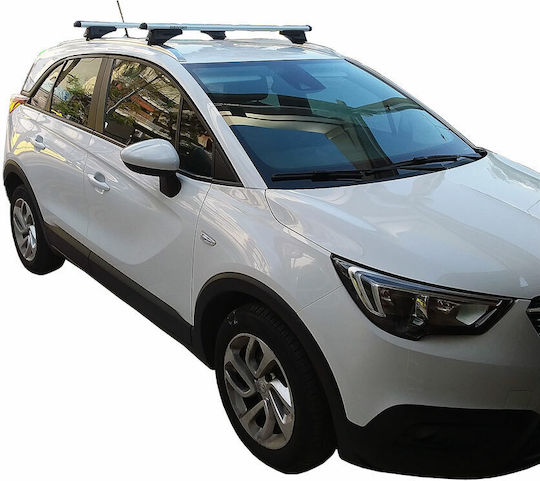 Menabo für Opel Crossland X (mit Dachträgerfüßen) Silber