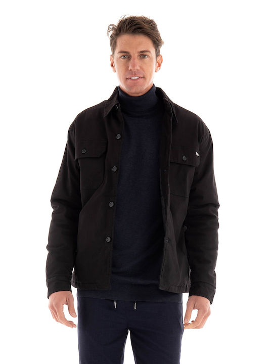 Gianni Lupo Men's Winter Jacket Black