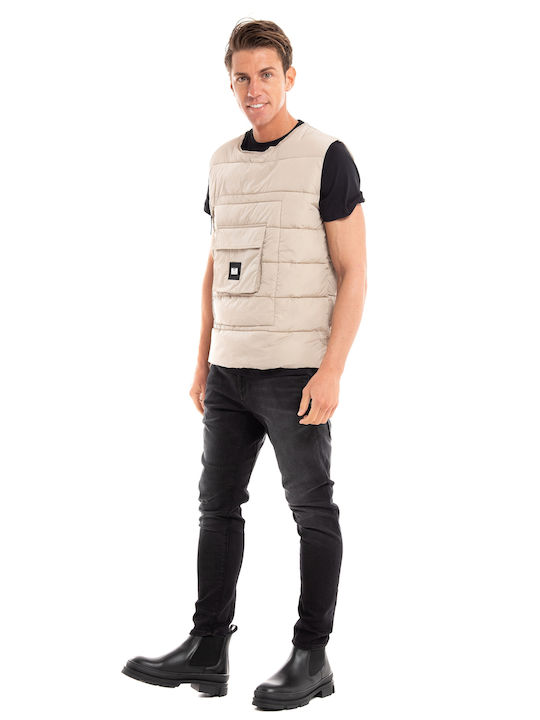 Weekend Offender Tactical Men's Sleeveless Jacket Beige