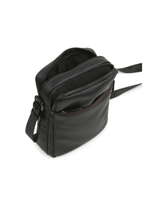 Jaslen Leather Men's Bag Shoulder / Crossbody Black