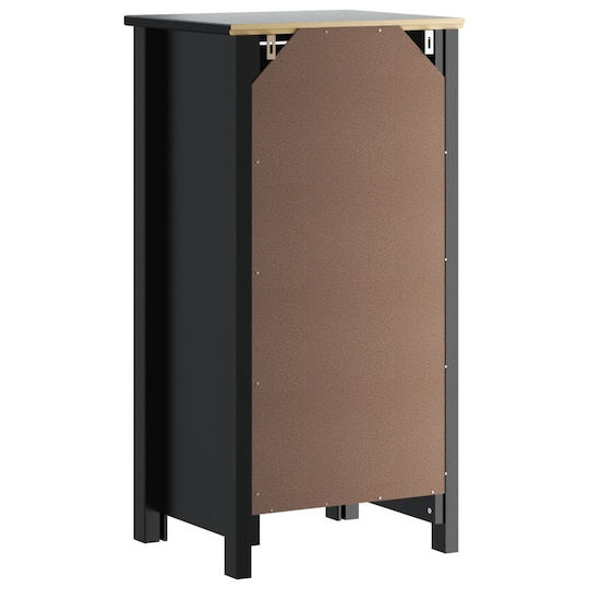 vidaXL Στήλη Μπάνιου Τοίχου Μ40xΒ34xΥ80cm Μαύρη