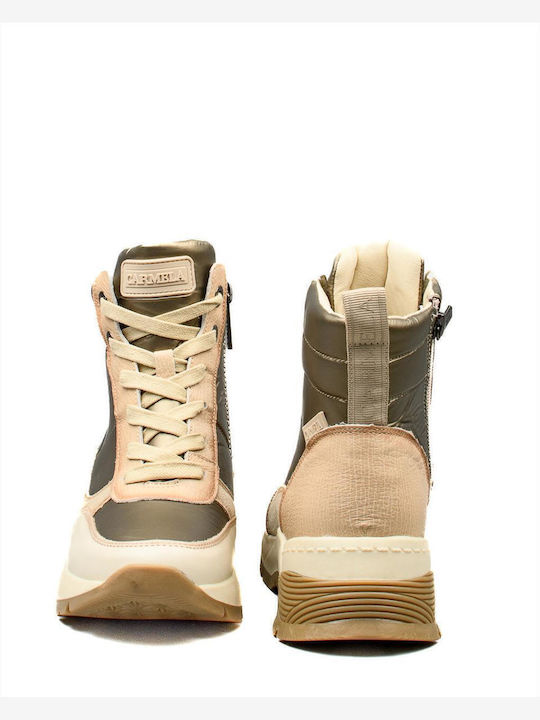 Stiefeletten Damen Beige