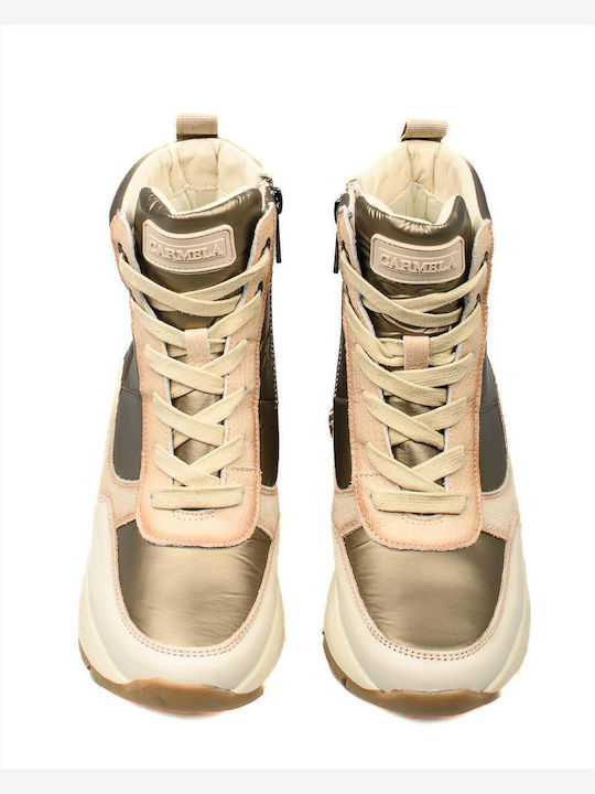 Stiefeletten Damen Beige