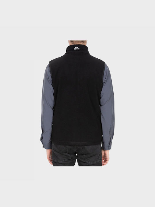 Trespass Men's Fleece Cardigan with Zipper Black.