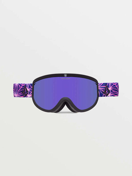 Volcom Footprints Ski & Snowboard Goggles Kids Purple with Lens in Purple Color