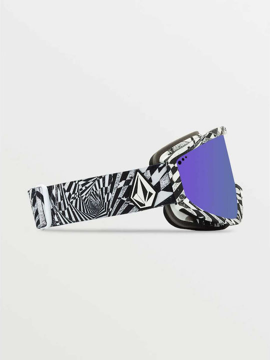 Volcom Footprints Ski & Snowboard Goggles Kids Multicolored with Lens in Purple Color