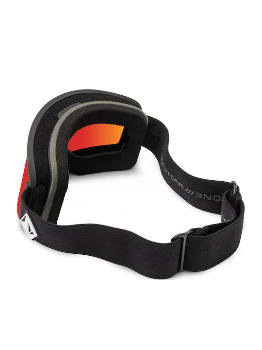 Volcom Garden Ski & Snowboard Goggles Kids Black with Lens in Black Color