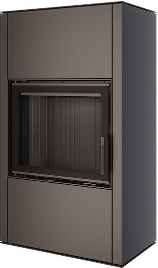 Saven Vatra XXL Κεραμική Ξυλόσομπα 10.2kW Black