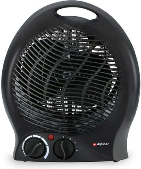 Alpina Appliances Αερόθερμο Δωματίου Δαπέδου Μαύρο 2000W