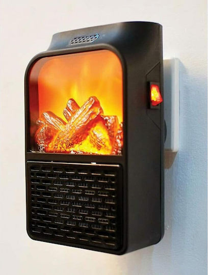 Home Fan Heater Room Floor Black 500W