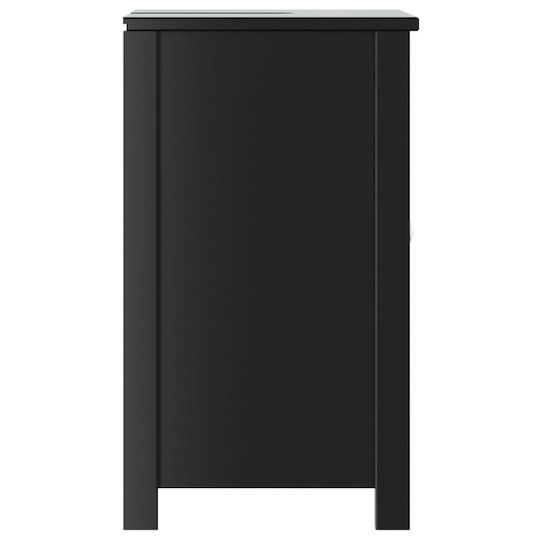 vidaXL Badezimmer Waschtisch-Einheit M60xB34xH59cm Schwarz
