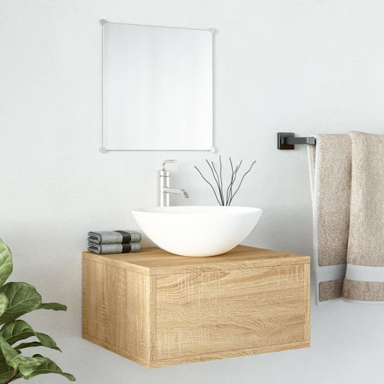 vidaXL Möbelset Waschtisch ohne Waschbecken mit Spiegel L40xB34xH20cm Oaks