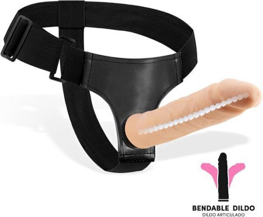 Magto Bendable Strap-on Арсенал с Единично Дилдо 21.5см