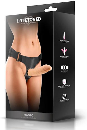 Magto Bendable Strap-on Арсенал с Единично Дилдо 21.5см