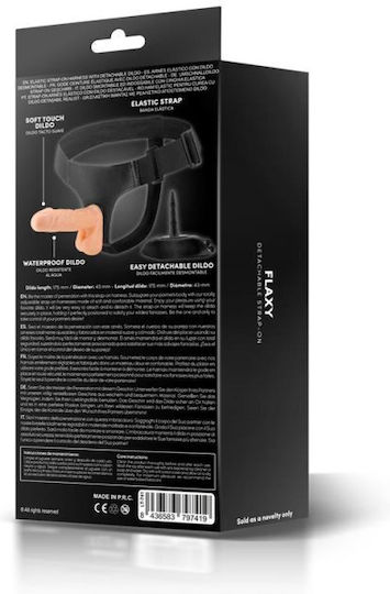 Flaxy Strap Ons Harness 17.5cm Flesh Color