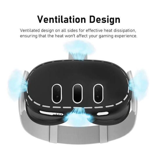Vortex Virtual Reality VR Cover για Meta Quest 3 σε Γκρι χρώμα