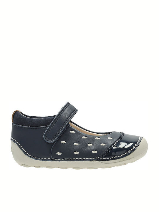 Clarks Παιδικές Μπαλαρίνες mit Bügel- und Schleifenverschluss Marineblau