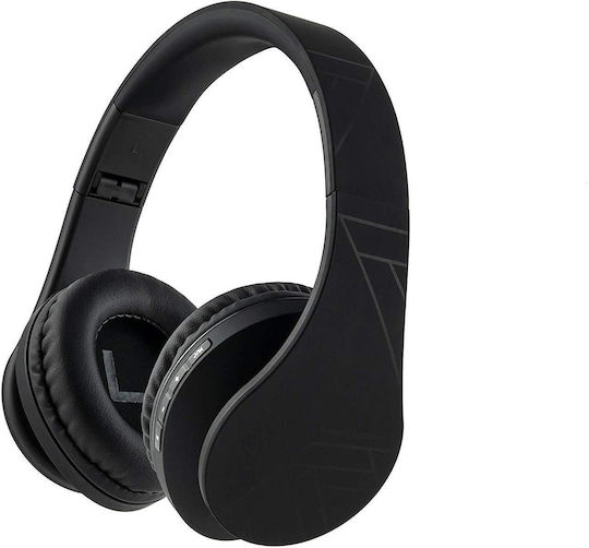 PowerLocus P2 Wireless / Wired Over Ear Headphones with Radio with 20 hours of Operation Black