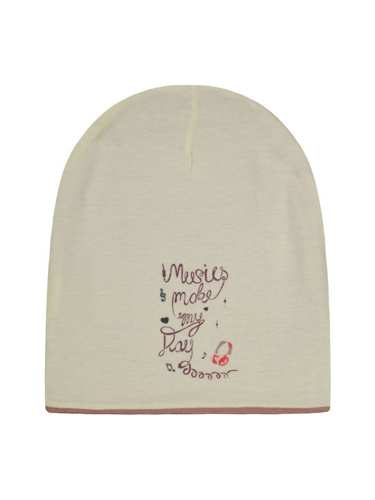 Kids Beanie Knitted Purple