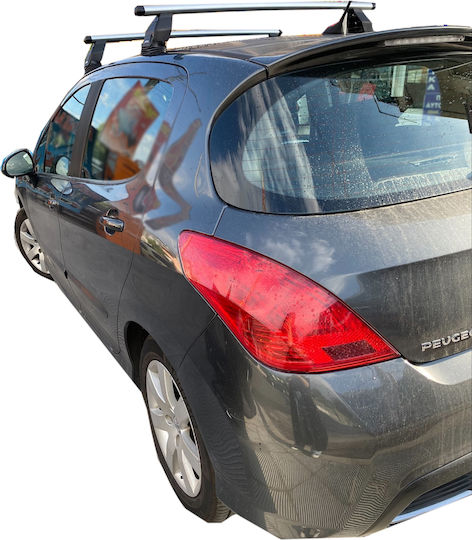 Menabo Таванни Стелки за Автомобил Алуминиеви за Peugeot 308 2007-2014 Комплект с Крака Сребристи МП.P308.09
