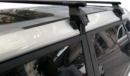 Menabo 130cm. (with Roof Rack Legs) Silver