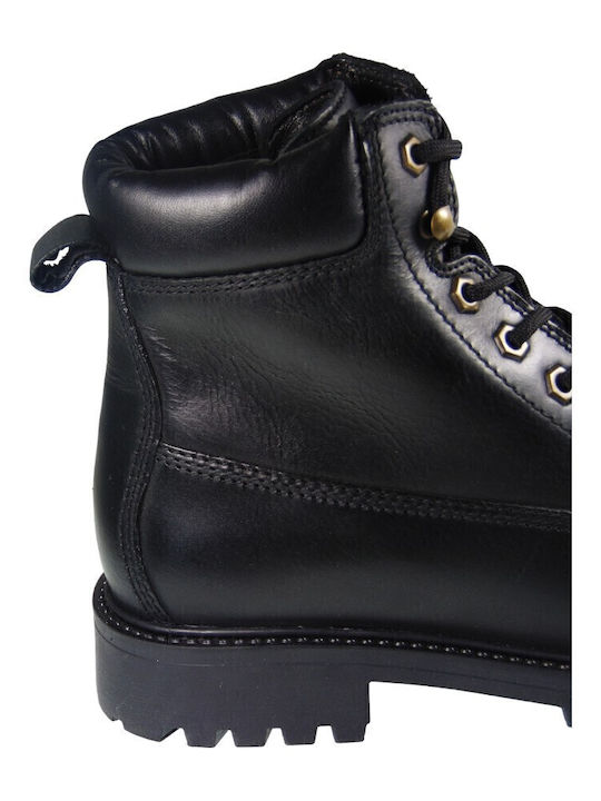 Leder Herrenstiefel Schwarz MH-102H01