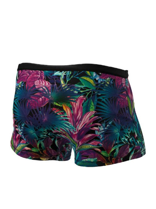 Costume De Baie Bărbați Pantaloni Scurți Negri Floral