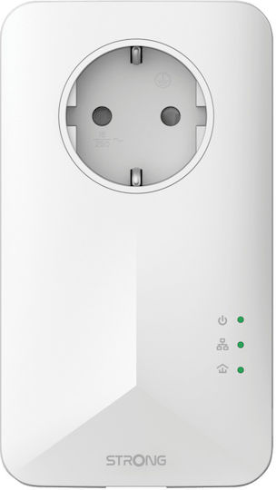 Strong Powerline Wi-Fi 1000 kit Dual Kit Wi‑Fi 5 with Passthrough Socket and Gigabit Ethernet Port