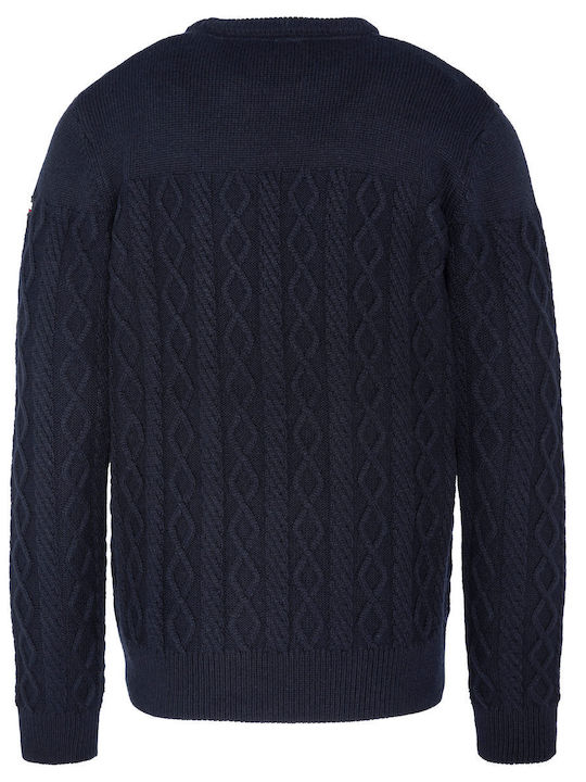 Schott Men's Long Sleeve Sweater Navy Blue