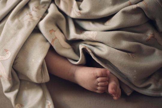 Color Stories Blanket Nursery Swaddling Blankets Cotton Khaki Olive 90x75cm