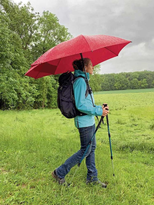 Euroschirm Regenschirm Kompakt Rot