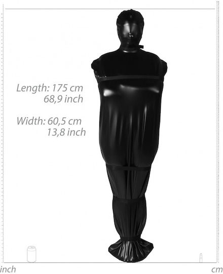 Shots BDSM Accessory Full Body Bag with Nylon Straps σε Μαύρο Χρώμα