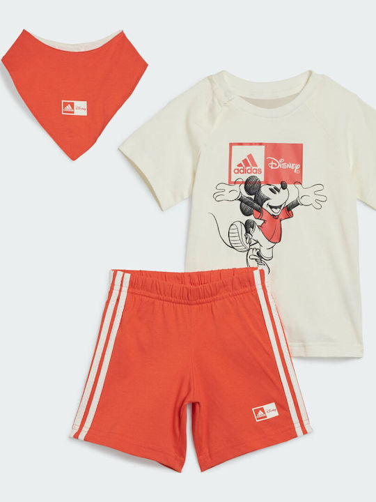 Set pentru copii cu șorturi Vară 3buc Alb Disney Mickey Mouse Gift Set