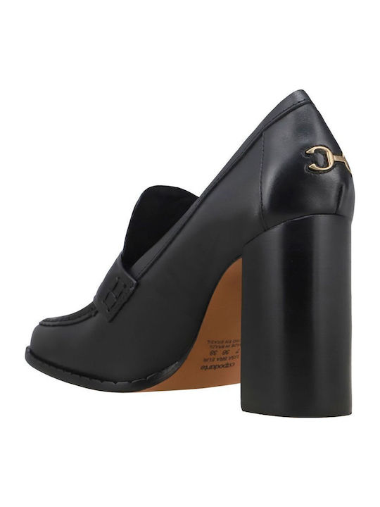 Leder Pumps Schwarz